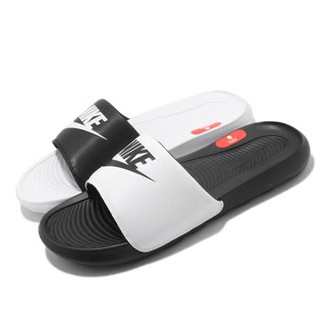 NIKE VICTORI ONE SLIDE MIX 軟底 陰陽拖 黑白 DD0234100 Sneakers542