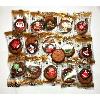 聖誕節 黑糖麥芽餅-500g裝-單顆包-台灣製造-聖誕黑糖餅乾-耶誕節