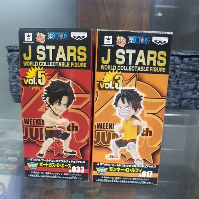 日版金證* 已拆 海賊王 航海王 wcf j stars 魯夫&amp;艾斯