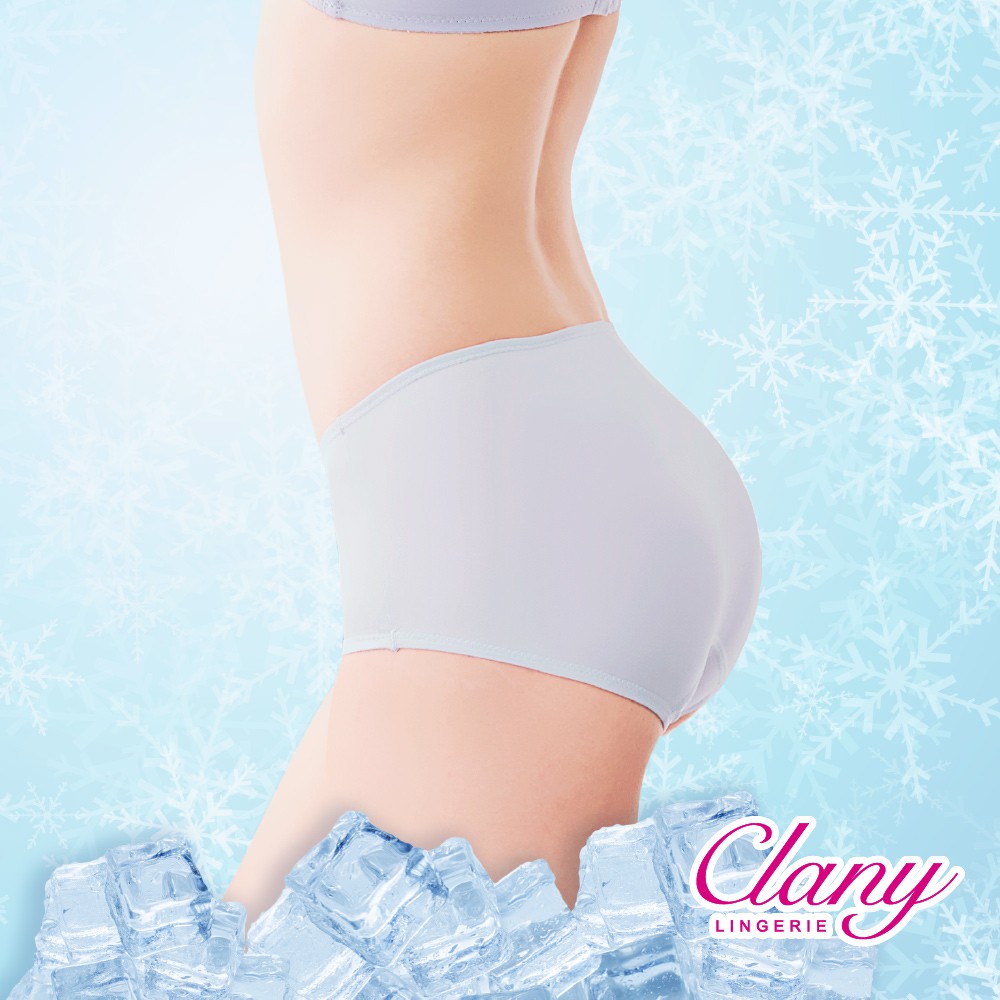 【可蘭霓Clany】-2度C奈米涼感透氣中腰 M-XL健康內褲 (優雅灰2209-61)