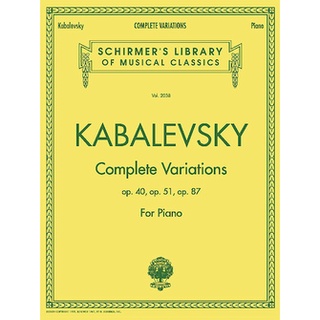 【599免運費】Kabalevsky-Complete Variations op40、op51、op87