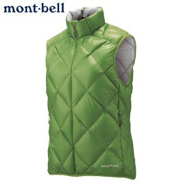丹大戶外用品 日本【mont-bell】LT Alpine 女款羽絨背心 使用800Fill高規格羽絨1101364葉綠