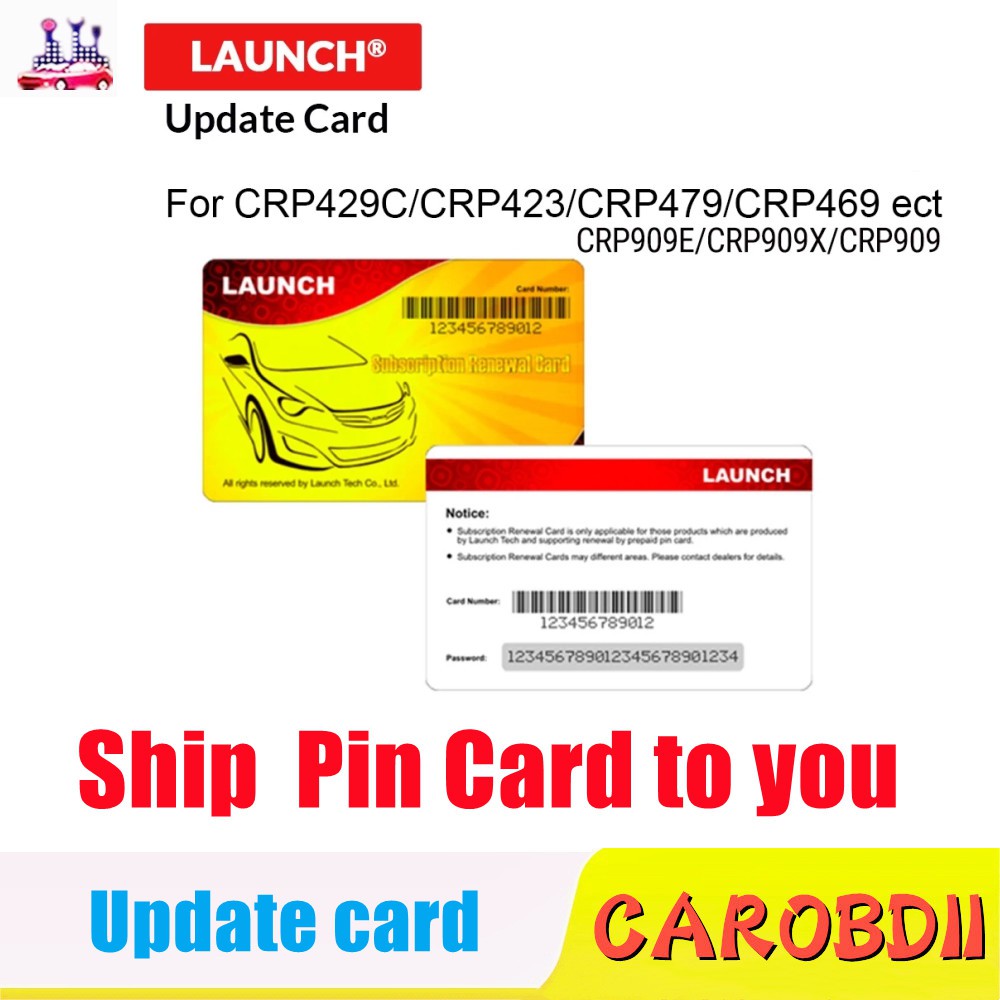 Launch官方針卡軟件更新卡支持x431 CRP429C CRP479 CRP469 X431 CRP423 CRP9
