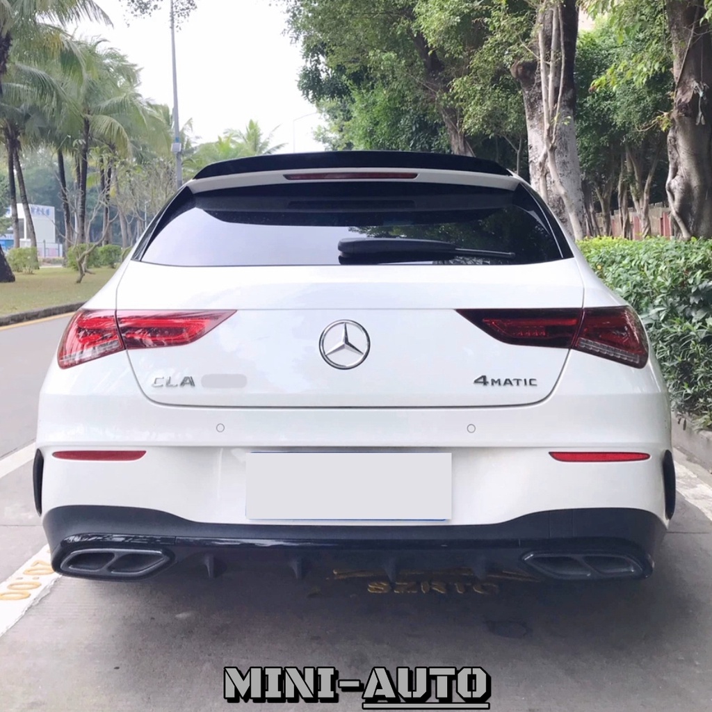 現貨免等☚ CLA45 CLA35 SB 亮黑尾翼 頂翼套件 原廠樣式 五門獵跑 BENZ X118 CLA250 副廠