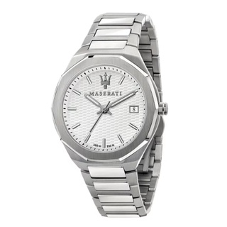 MASERATI WATCH 瑪莎拉蒂手錶 R8853142005 STILE 三針日期鋼帶腕錶 原廠正貨