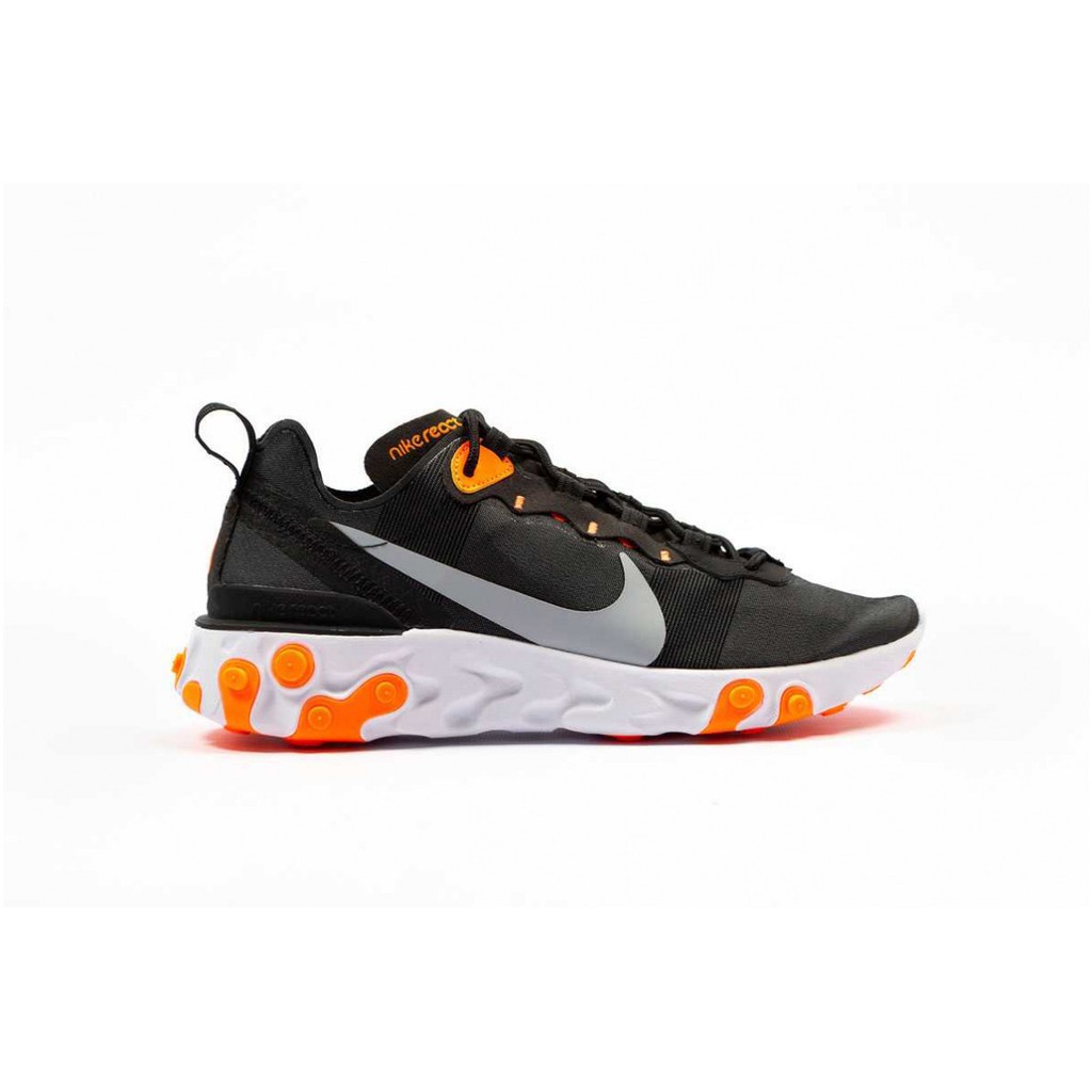 nike react black and orange