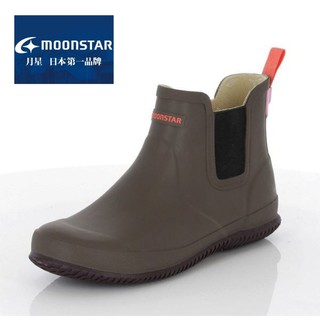 日本MoonStar｜MSRLS021繽紛流行短筒雨靴園藝靴 - 赤玉土 雨鞋 防水靴 雨靴