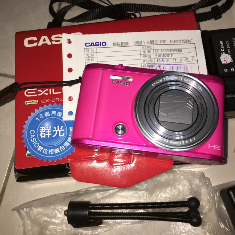 相機CASIO ZR3600，九成新。