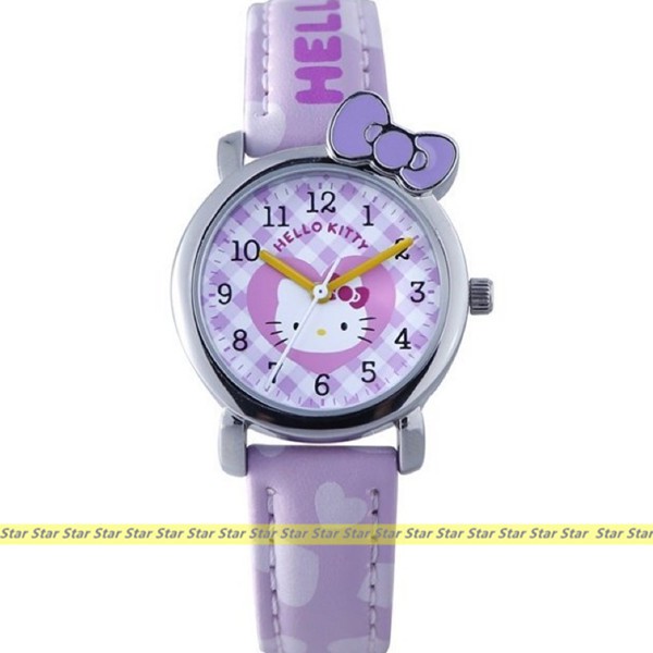 ＊星光鐘錶＊ Hello Kitty手錶 三麗鷗正版授權【凱蒂貓蝴蝶結戀人手錶】(紫色) KT065