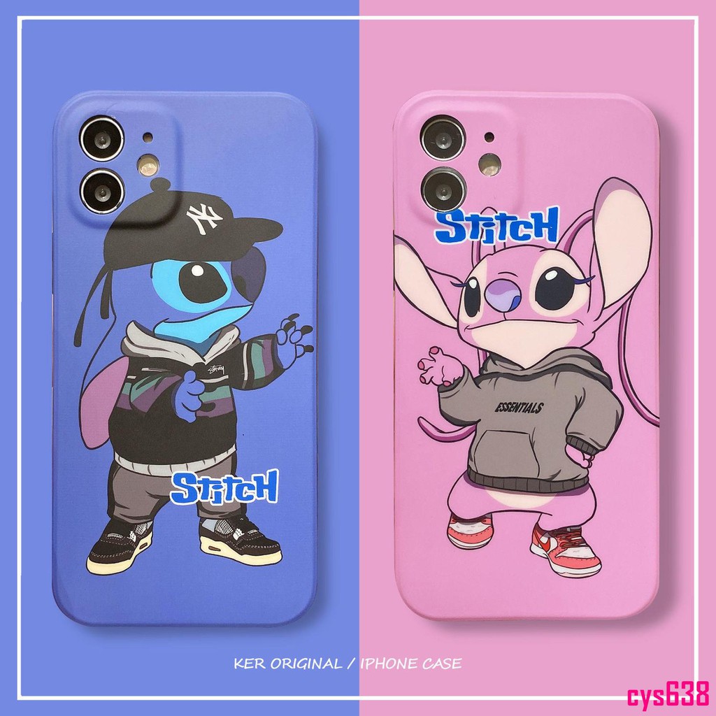 酷酷史迪仔iphone12手機殼情侶全包11pro軟殼xsmax卡通78plus男女 蝦皮購物