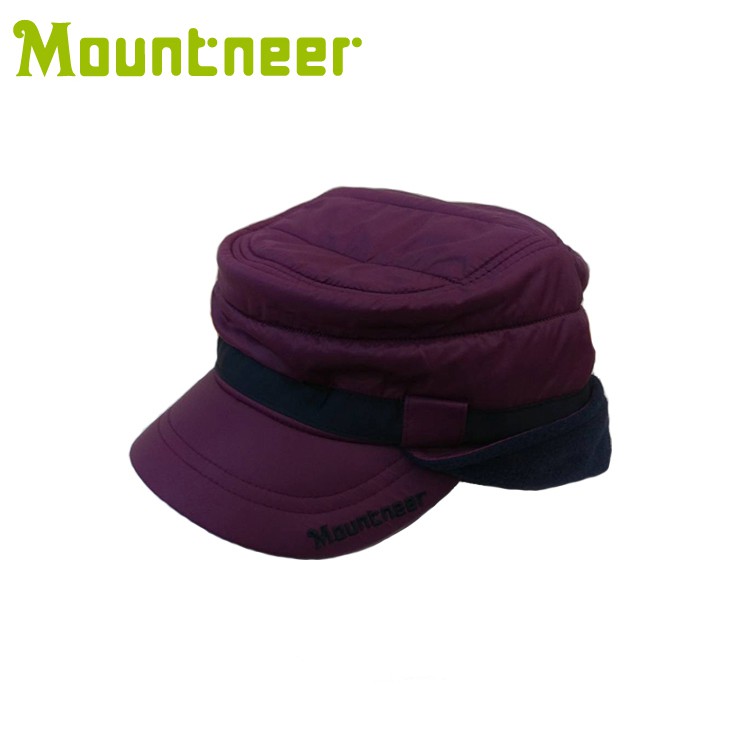 【Mountneer 山林 中性3M鋪棉耳罩軍帽《葡萄紫》】12H02/保暖帽/戶外/登山/悠遊山水