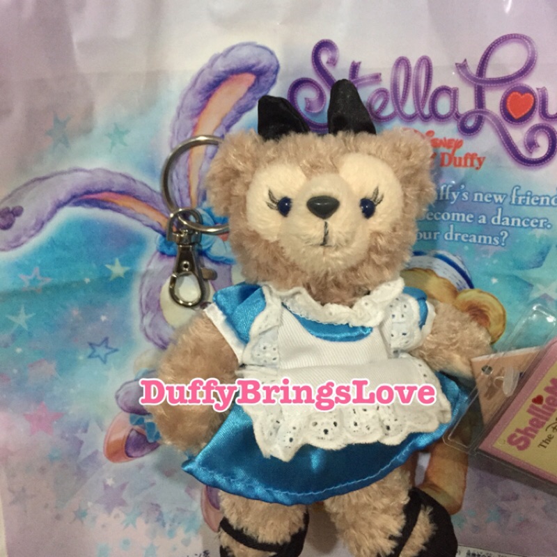 《現貨》香港迪士尼 愛麗絲 Alice 雪莉玫Shelliemay 吊飾 鑰匙圈 衣服可給史黛拉兔穿