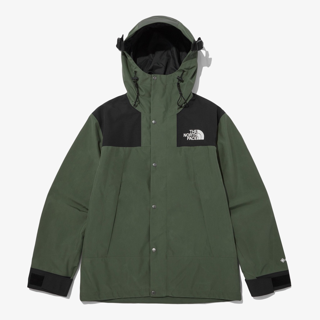 【吉米.tw】韓國代購 THE NORTH FACE ECO GTX MOUNTAIN 連帽 外套  風衣 軍綠 AUG