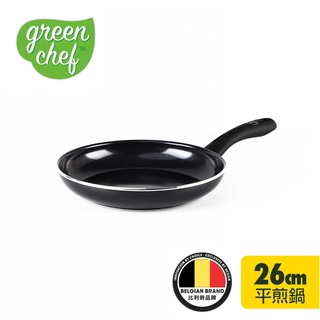 GreenChef 鑽石系列 平煎鍋26cmx4.2cm(不含蓋) 不沾鍋/平底鍋/不挑爐具/IH爐適用