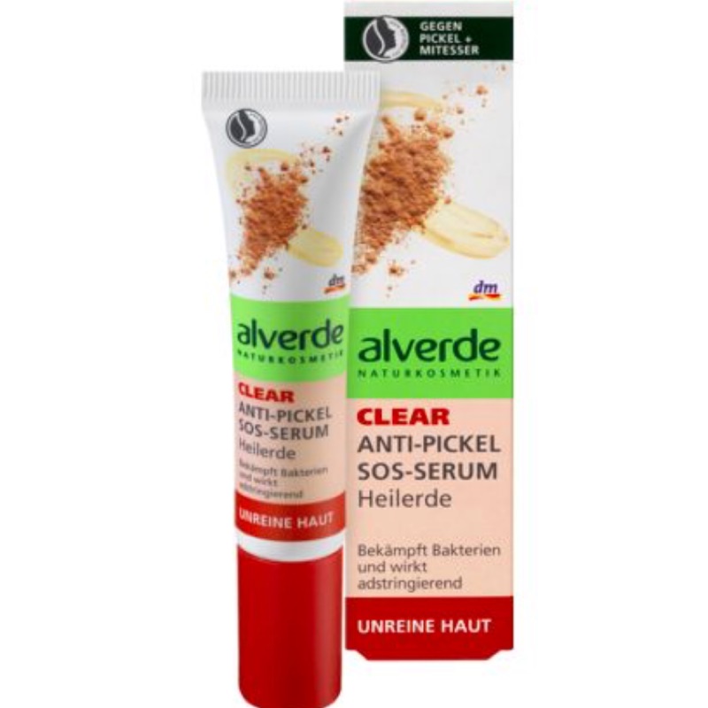 Alverde 礦物土抗痘SOS痘痘急救膏 適合痘痘粉刺肌膚設計