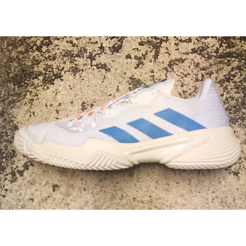 【adidas 愛迪達】 Barricade M Parley 男款網球鞋 白藍GY1369 UK8-9，10-10.5