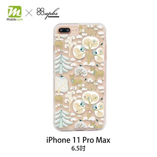 【贈玻璃貼】 apbs x Mb 施華洛世奇 清透減震雙料鑽殼 iPhone 11 Pro Max 6.5吋 森林樂園