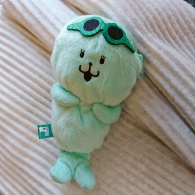 綠綠墨鏡海獅玩偶 娃娃零錢拉鏈小物包