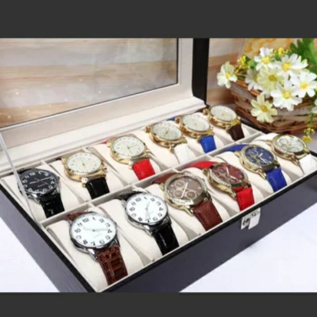 綸綸 精品手錶眼鏡盒2-3-6-10-12-20-24位多款手表盒木質pu皮鱷魚紋手錶箱（速出貨)碳纖維精品收納包手錶盒