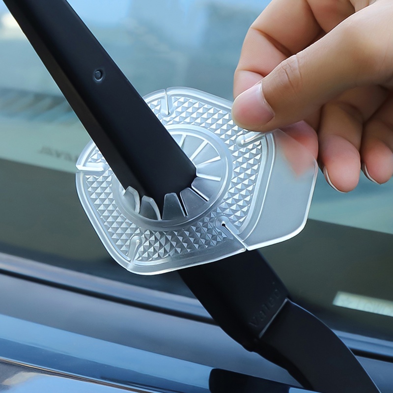 汽車擋風玻璃雨刮孔保護罩雨刮器防塵保護底套葉子雜物防護罩