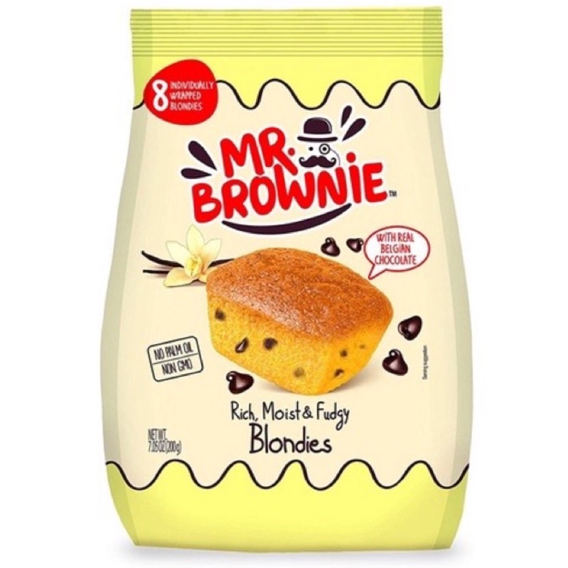 西班牙 布朗尼先生 MR.BROWNIE 布朗尼蛋糕 香草風味巧克力脆片