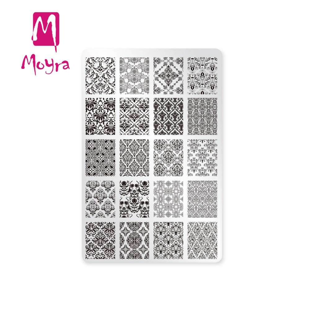 Moyra匈牙利美甲  指彩印花鋼板  轉印鋼板  11提花錦緞