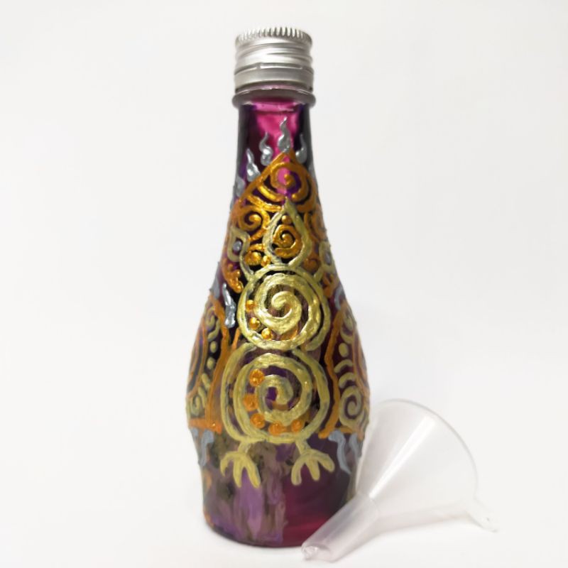 曦光設計能量校準醒酒淨化寶瓶（V0010 ）淨化 醒酒 魔法油瓶 玻璃瓶 玻璃彩繪 禮物 手作 能量平衡