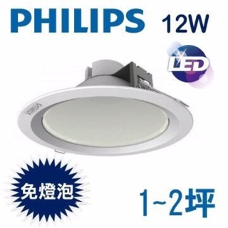 PHILIPS smart LED 12W 崁燈 無藍光危險