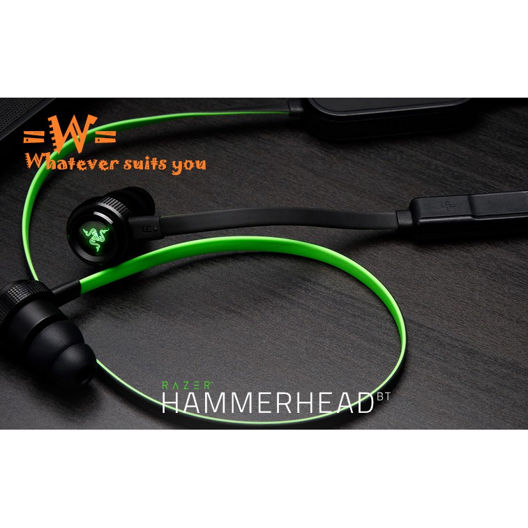=W= Razer HAMMERHEAD BT 戰錘狂鯊 藍芽版耳道式耳機麥克風/磁性扣夾/續貥8hr【光華實體店面】
