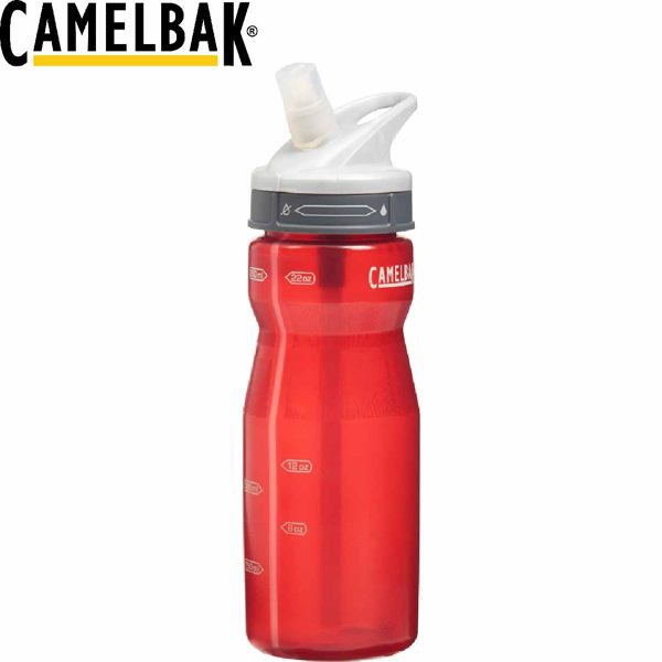 【CamelBak 美國 650ml軟殼吸管水瓶 紅】 CB52087/登山/露營/悠遊山水