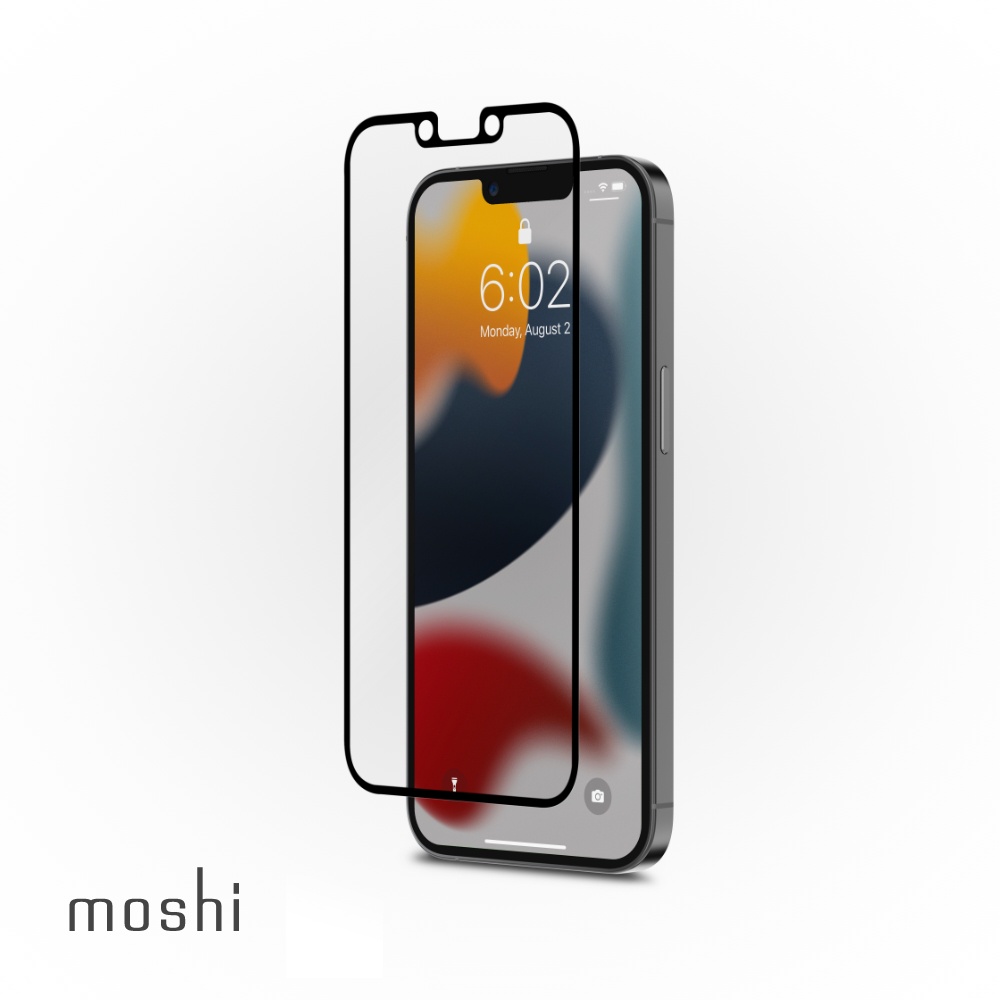 Moshi iVisor AG 防眩光螢幕保護貼 黑 (透明/霧面防眩光) for iPhone 13/13 Pro