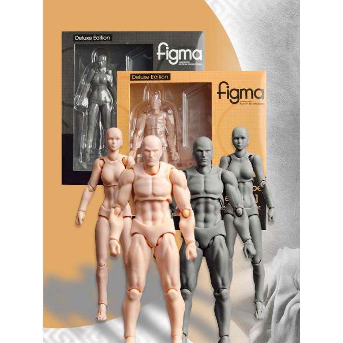 佩斯多 Figma 2 0素體 豪華版 配件膚色女性男性肌膚色灰色豪華版可動盒裝 蝦皮購物