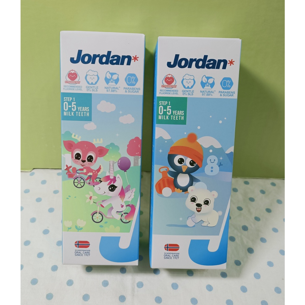 【現貨-75公克】北歐 Jordan 清新水果味兒童牙膏 0-5歲 75公克 好市多 Costco
