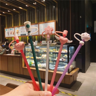 新款星巴克櫻花吸管塞吸管套吸管帽防塵帽矽膠帽防落灰可愛粉色通用