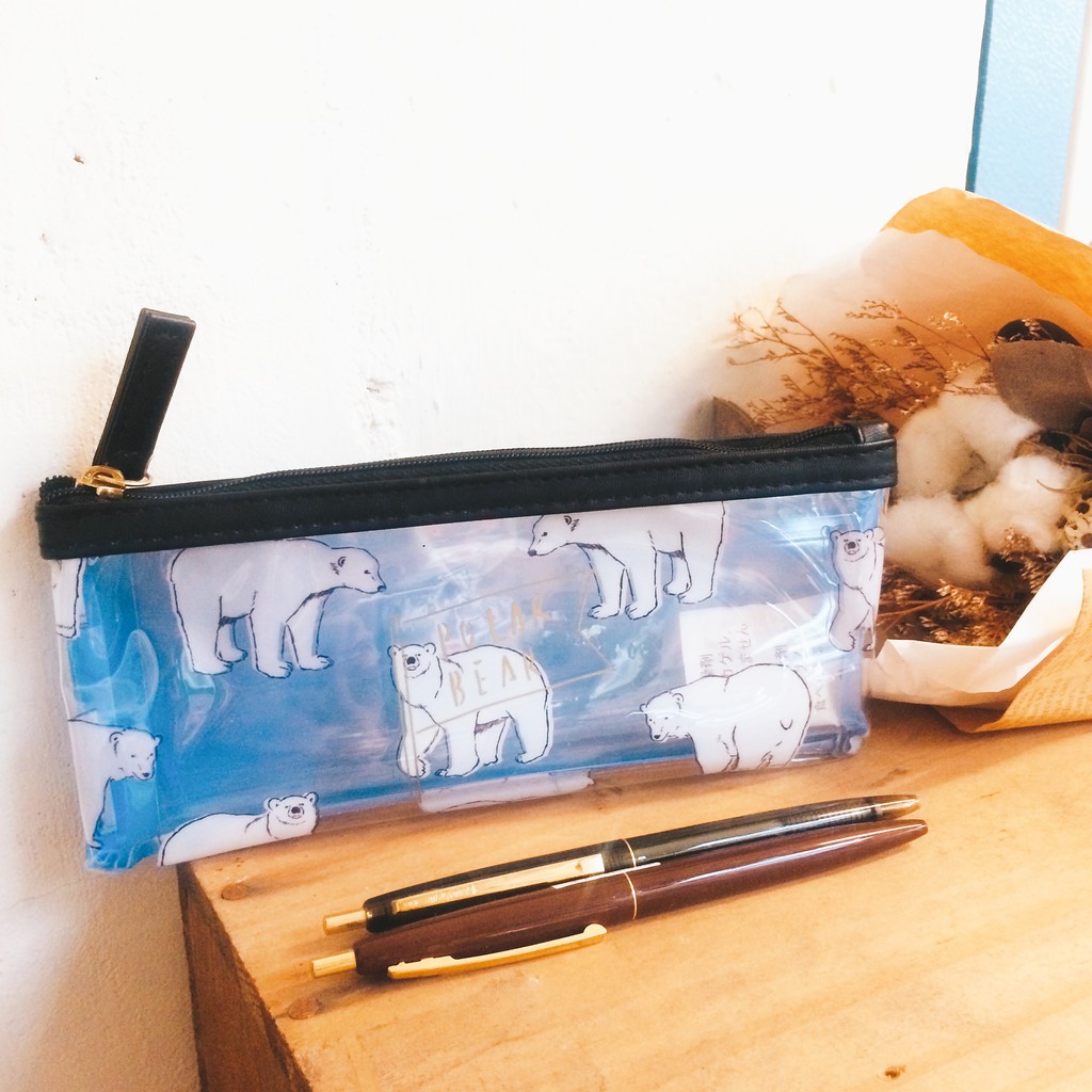 針線盒yarnbox 動物筆袋動物文具袋鉛筆盒北極熊企鵝 蝦皮購物