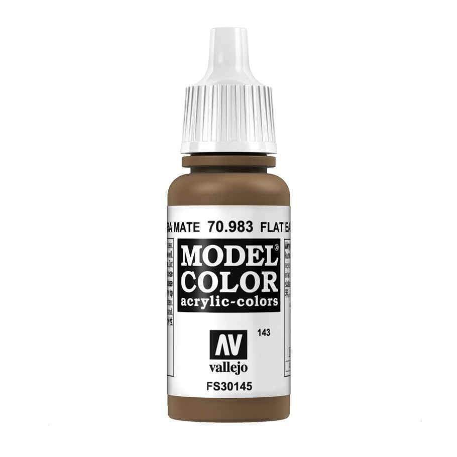Acrylicos Vallejo AV水漆 模型色彩 Model Color 143 70983 平光大地色 17ml