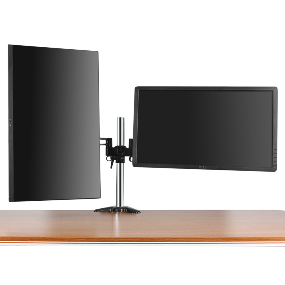 左右 獨立螢幕架 單屏可承8公斤 LCD雙螢幕支架 液晶螢幕可360旋轉 可裝雙螢幕 電腦桌架 雙螢幕架 台中可自取