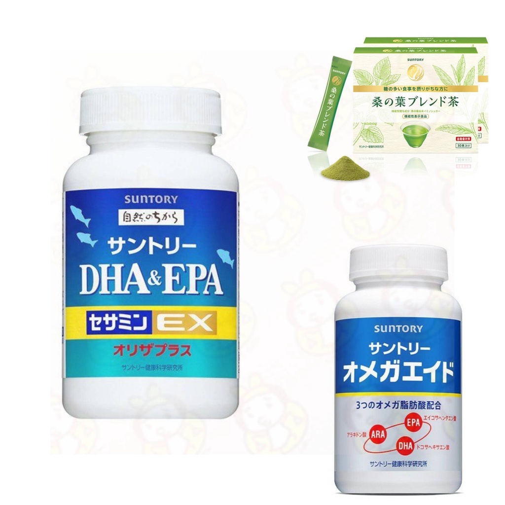 【現貨】日本境內版 三得利 SUNTORY DHA&amp;EPA+芝麻明EX 益思健 桑之葉茶
