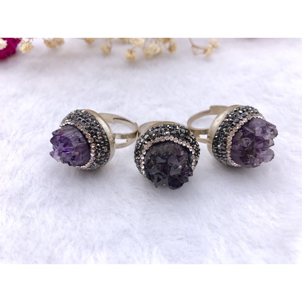 紫水晶戒指  【winnie 手作 材料 飾品】