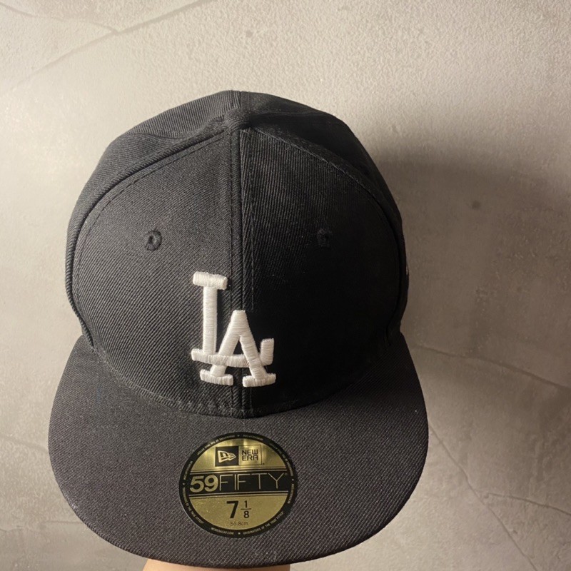 【NEW ERA】 59FIFTY 5950 MLB 道奇 棒球帽 黑帽 彩色 正版；於2016日本大阪購入