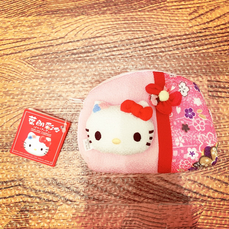 ♡小公主販賣部♡ 日本限定-Hello kitty 和風手拿零錢包