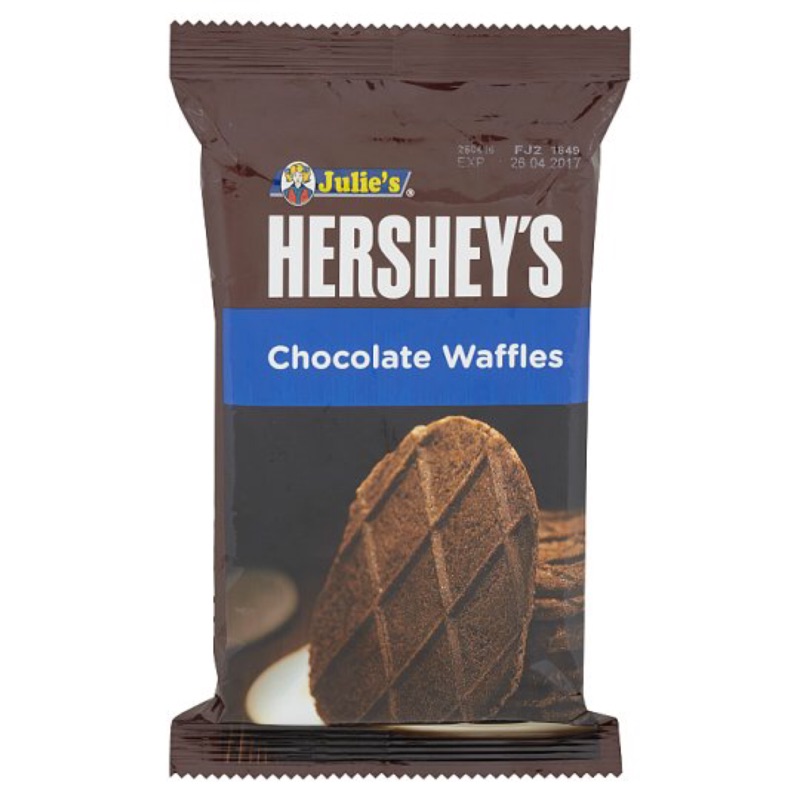 「即期出清效期2019/9/1」馬來西亞 Julie’s  Hershey’s 賀喜 巧克力脆脆餅 42g 巧克力薄餅