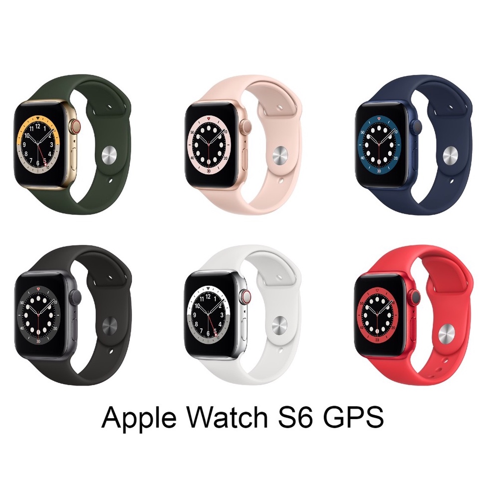 蘋果 Apple Watch Series 6 GPS 40/44公釐 s6 藍色 黑色 紅色 綠色 白色 粉色