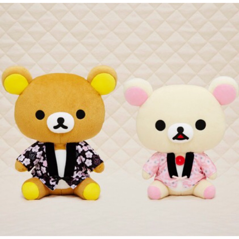 日本🇯🇵正版San-X授權景品 日式櫻花🌸浴衣和服系列拉拉熊 Rilakkuma 懶懶熊日本和服限定景品專用玩偶