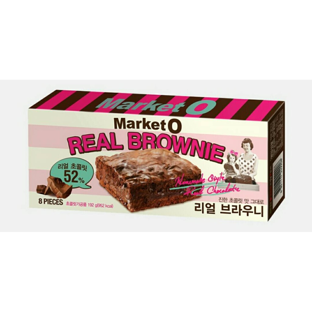 現貨 韓國製 Market O 布朗尼巧克力/抹茶蛋糕24g×8入