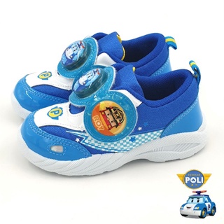 【MEI LAN】波力 POLI 救援小英雄 安寶 羅伊 兒童 電燈鞋 運動鞋 台灣製 21236 藍 另有紅、粉色
