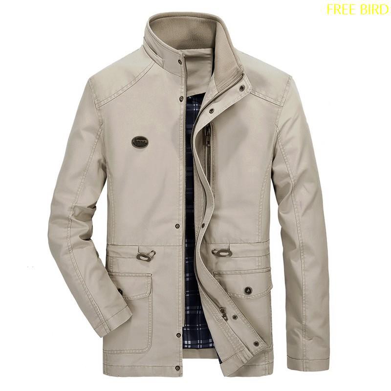 FREE BIRD 率性內格紋風衣外套 大衣外套(SBL1316)