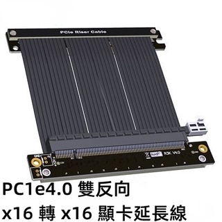 顯卡延長線 雙反向 PCIe 4.0 x16 全速穩定 相容ITX A4機殼