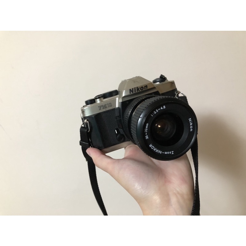 底片相機 有實拍照 Nikon FM10 Zoom-NIKKOR 35-70 3.5-4.8 日本製 快門故障 便宜出售