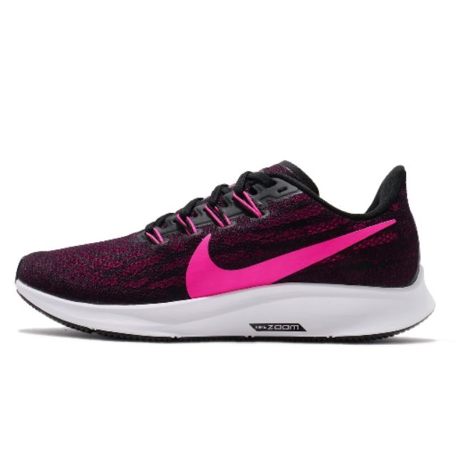 Nike 慢跑鞋 Air Zoom Pegasus 36 黑 粉紅 女鞋 AQ2210-009原價3580特價2880